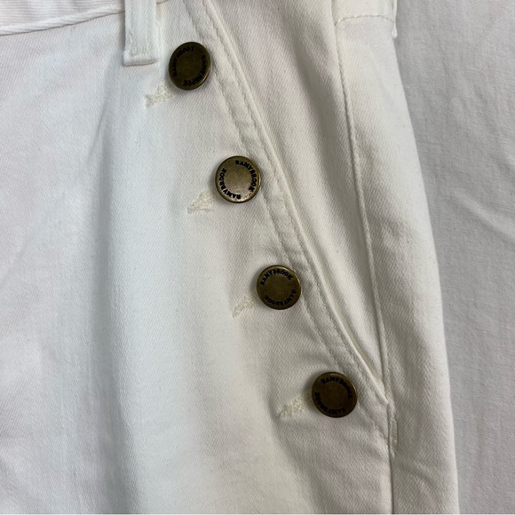 Ramy Brook Helena flare high-rise white jeans. - Picture 9 of 12